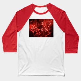 BURNT ORANGE NEON  WORLD WIDE WEB Baseball T-Shirt